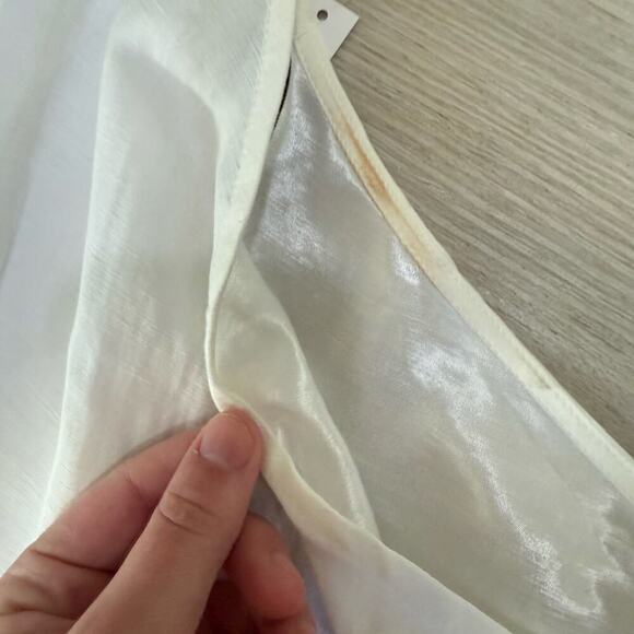 NWT Madewell One Shoulder Midi Dress in Lighthouse Ivory White NQ624 Size 6 - Picture 4 of 10